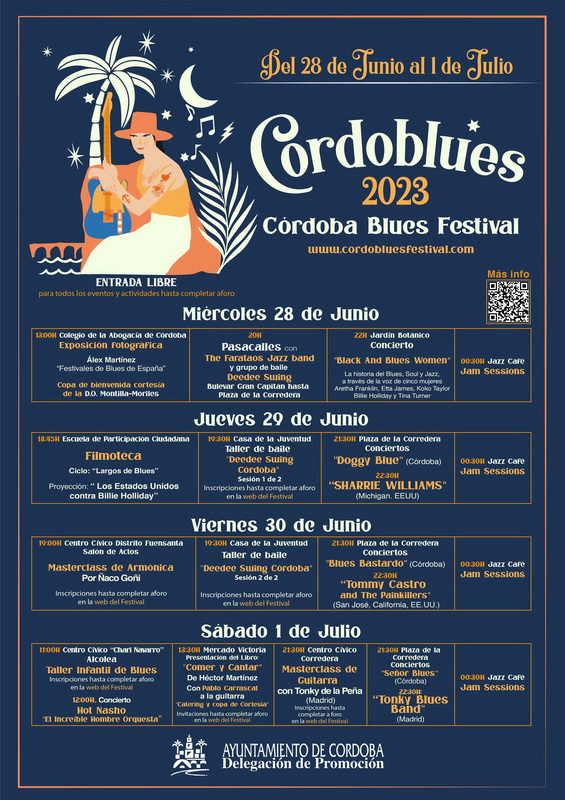 Cartel completo Córdoba Blues 2023
