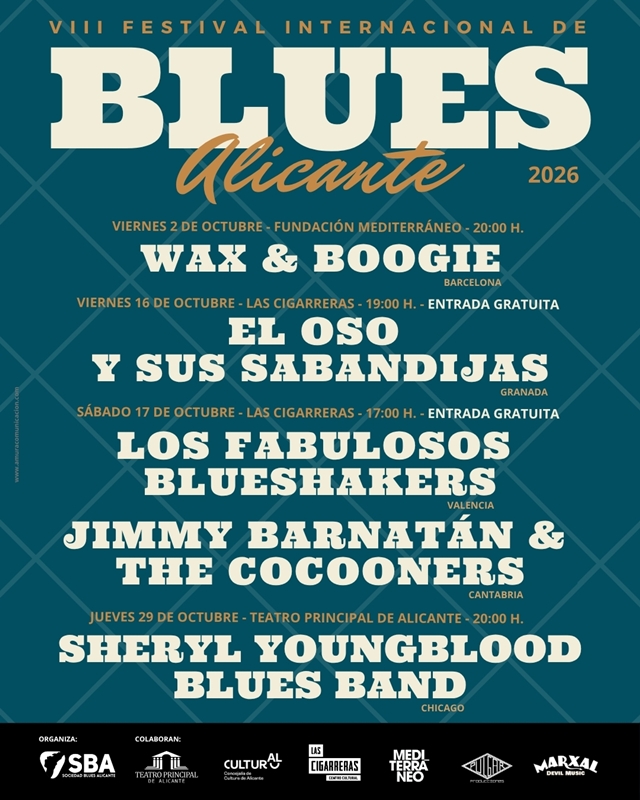 Cartel Festival Blues Alicante 2026