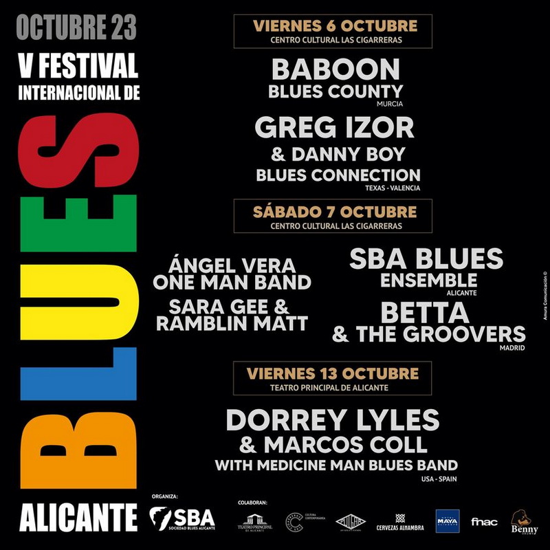 Cartel Festival Blues Alicante 2023