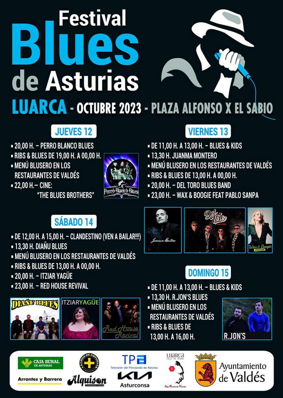Cartel Festival Blues Asturias 2023