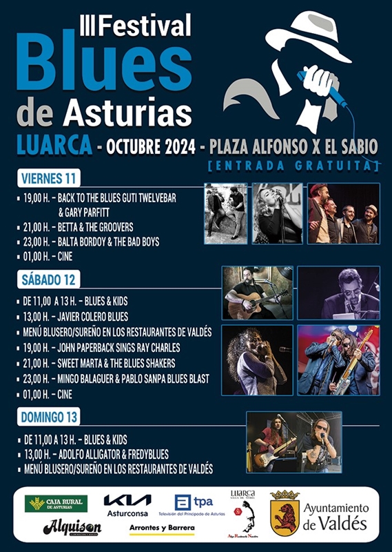 Cartel Festival Blues Asturias 2024