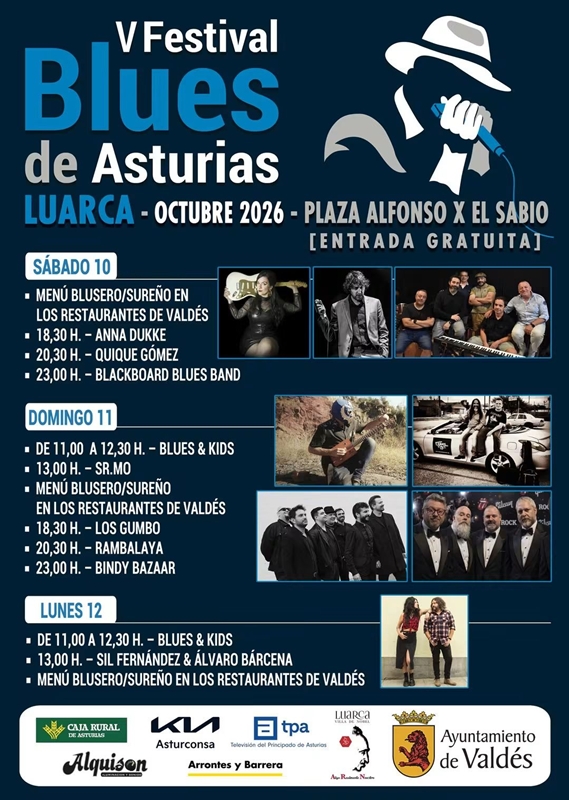 Cartel Festival Blues Asturias 2026