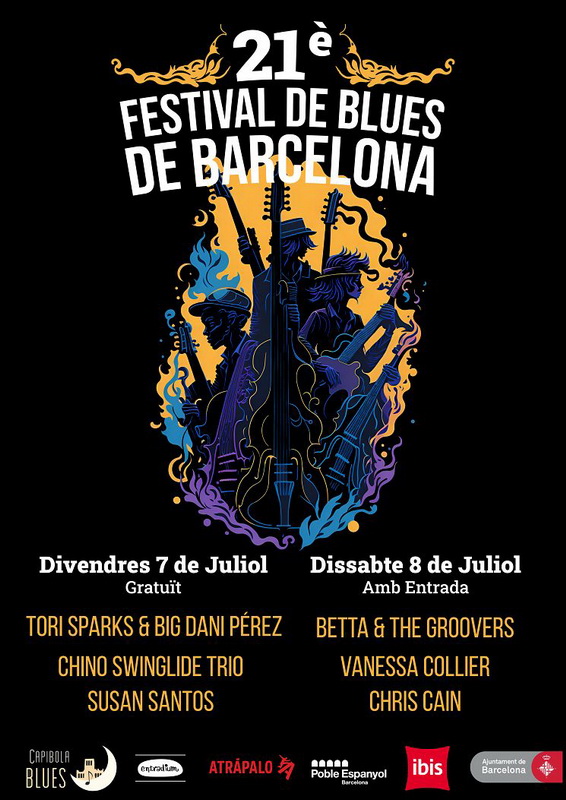 Cartel Festivlal Blues Barcelona Nou Barris 2023
