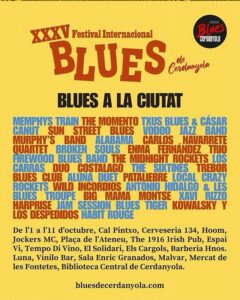 Cartel Festival Blues Cerdanyola 2026. Bares