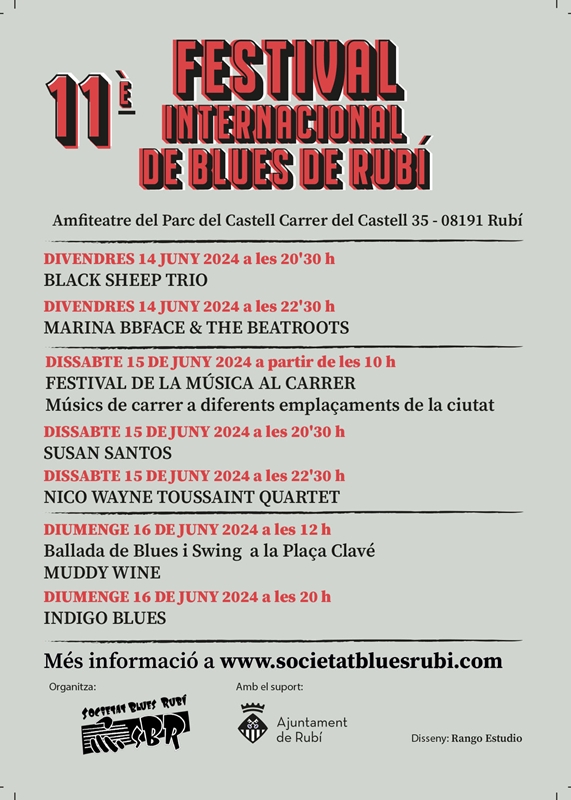 Programa Festival Blues Rubi 2024
