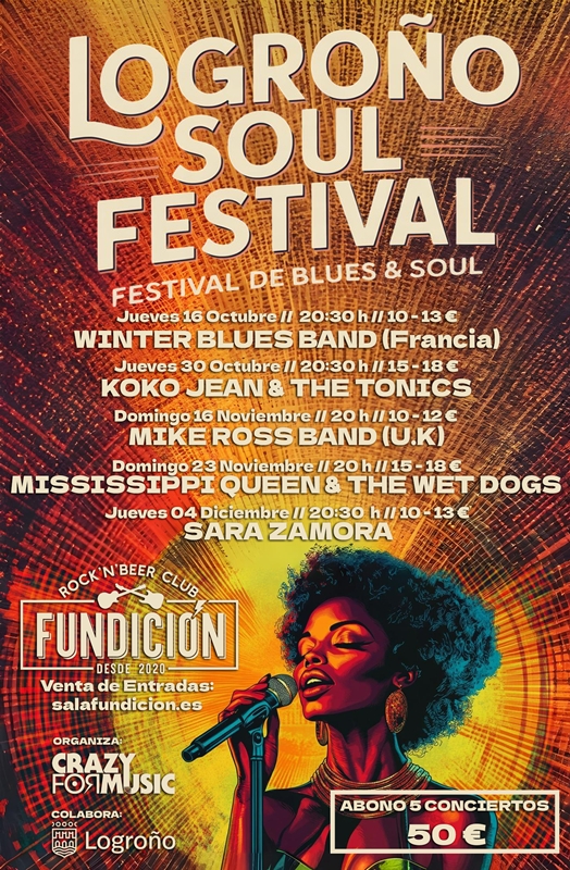 Cartel Festival Soul y Blues de Logroño 2025