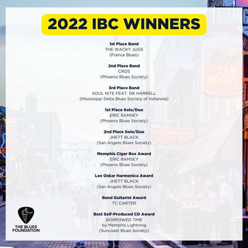 IBC Winners 2022 Ganadores International Blues Challenge 2022