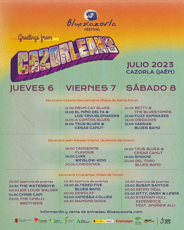Programa Festival Blues Cazorla 2023
