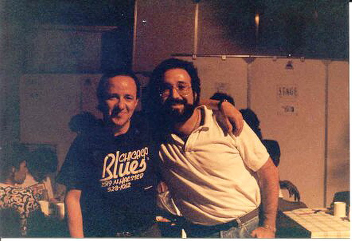 Vicente Zúmel & Bruce Iglauer. Alligator Records